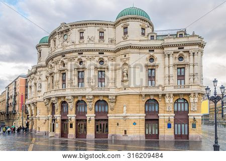 View At The Building Of Arriaga Theater In Bilbao, Spain