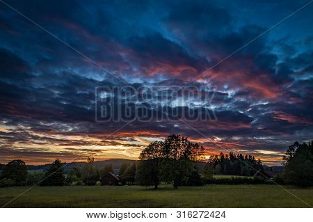 The Lipno Reservoir  Is A Dam And Hydroelectric Plant Constructed Along The Vltava River In The Czec