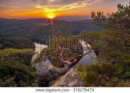 Sunset At Vyhlidka Maj