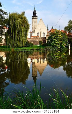 Park Telc kasabasında, Çek Cumhuriyeti