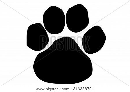 Animal Tracks. Illustration Design On White Background.