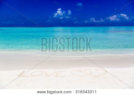 Message Written On Sand