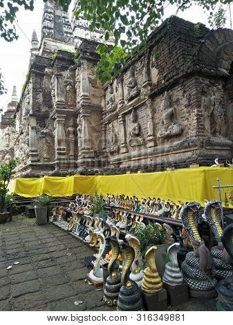 Chedi Chet Yot Temple Chiang Mai, Thailand, Ancient Historic Sites