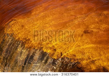 Red Water In Rio Tinto, Huelva