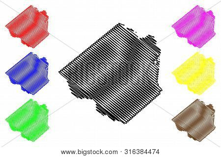 Goliad County, Texas (counties In Texas, United States Of America,usa, U.s., Us) Map Vector Illustra