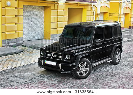 Kiev, Ukraine - April 21, 2015: Mercedes-benz G55 Amg In The City