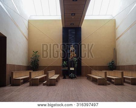 Santo Volto Church Interior In Turin