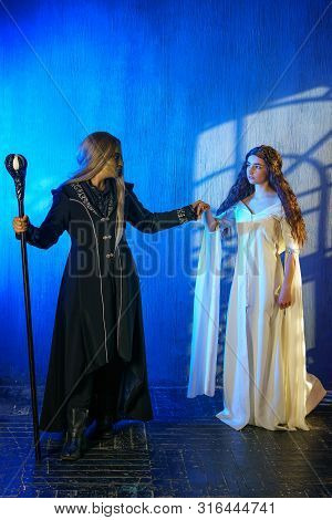 Cosplay Nun And Magician, Characters From The Play.