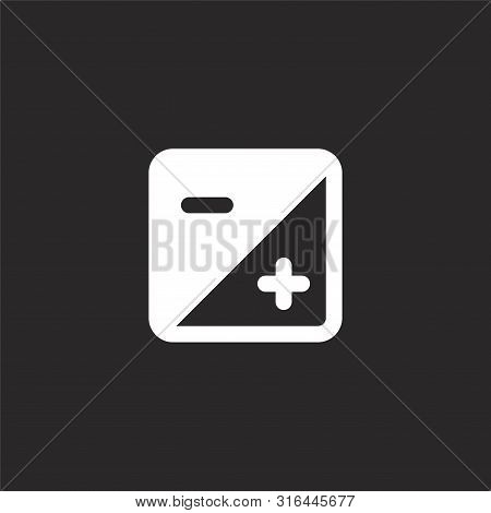 Exposure Icon. Exposure Icon Vector Flat Illustration For Graphic And Web Design Isolated On Black B