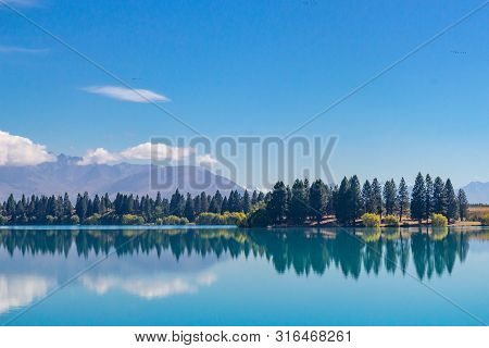 View Of Lake Ruataniwha, South Island, New Zealand