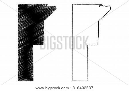Jim Wells County, Texas (counties In Texas, United States Of America,usa, U.s., Us) Map Vector Illus