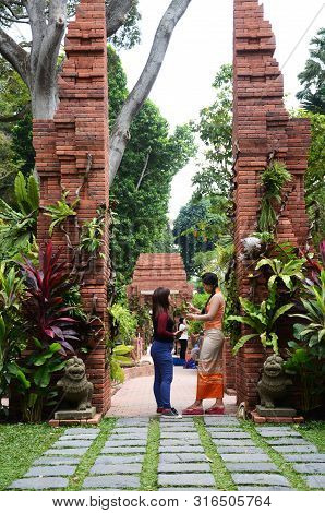 Singapore- 11 Aug, 2019: The Newly Opened Sang Nila Utama Garden In Fort Canning Park, Singapore. It