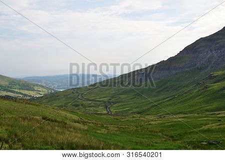 View From The Top Of The Kirkstone Pass In The Lake District