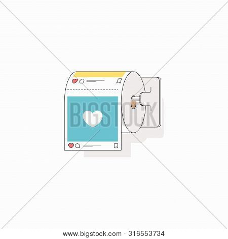 Like And Heart Icons For Live Stream Video Chat Likes Background Vector Design Template. Social Nets