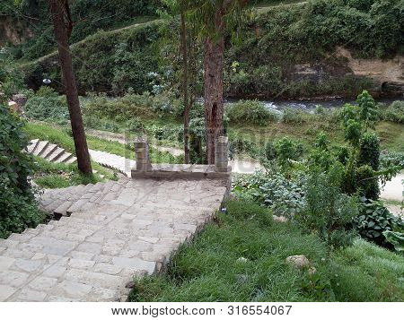 Staircase And Small Viewpoint Before Crossing The Utcubamba River En Route To The Main Square