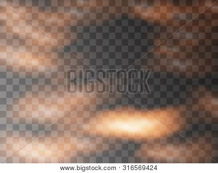 White Fog Texture Isolated On Transparent Background. Steam Special Effect. Realistic Vector Fire Sm