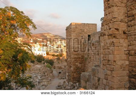 Beyrut, Lübnan'daki Byblos(Jbeil) arkeolojik yer