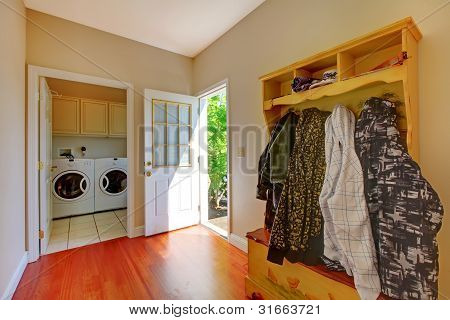 Laundry Room With Mud Room.