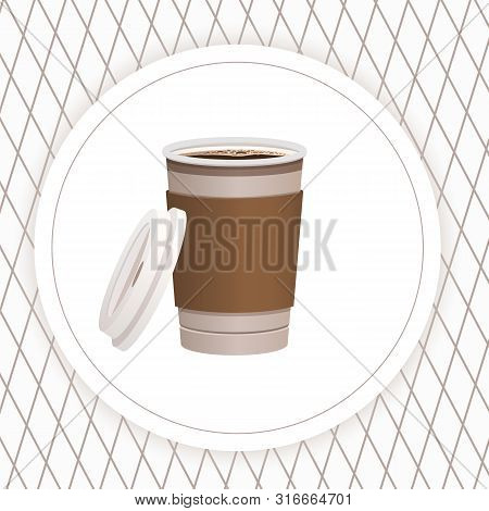 Seamless Pattern With Coffee And Tea Icons. Vector Stock Illustration, Eps 10.