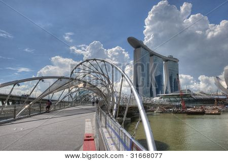 Double Helix Bridge a Marina Bay Sands
