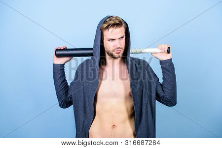 Strong And Confident. Aggression Masculinity Strong Temper. Bully Mood. Bad Boy Concept. Man Handsom