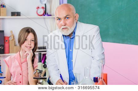 School Lesson. Excellent Pedagogue Friendly Kind. Pedagogue Career. Chemistry And Biology. Little Gi
