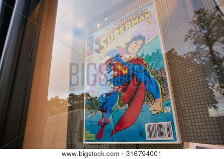 COLOGNE, GERMANY - CIRCA OCTOBER, 2018: close up shot of a shop window seen in Cologne.