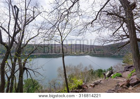 Devil's Lake Hiking Path In Wisconsin