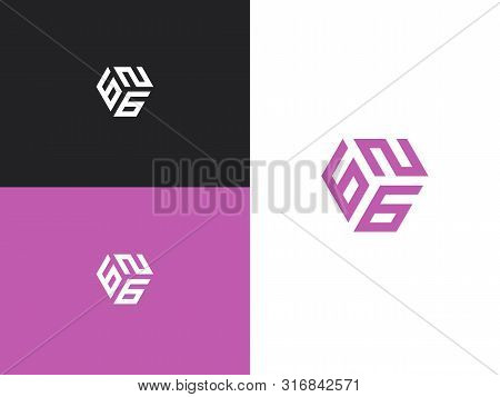 Combination Number, Stylish Vector Emblem For Design