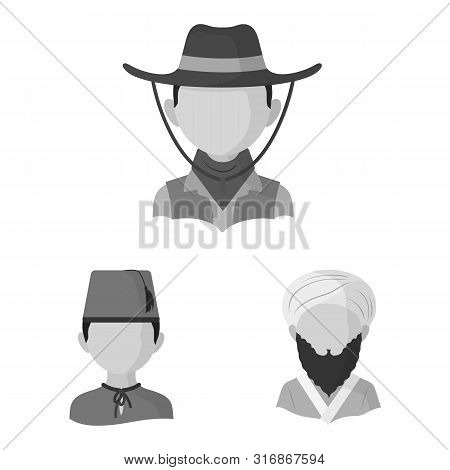 Vector Illustration Of Person And Culture Icon. Set Of Person And Race Stock Vector Illustration.