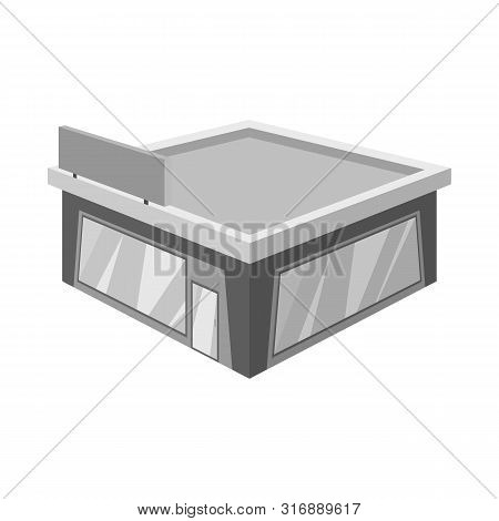 Vector Design Of Shop And Clothing Symbol. Collection Of Shop And Windows Vector Icon For Stock.