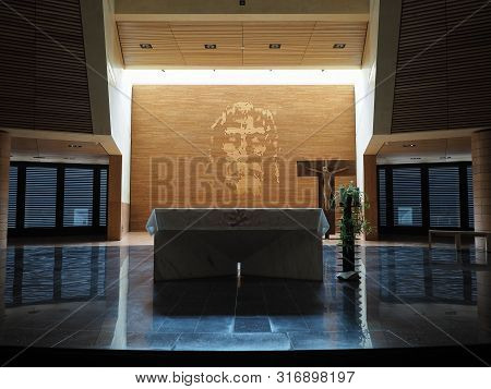 Santo Volto Church Interior In Turin
