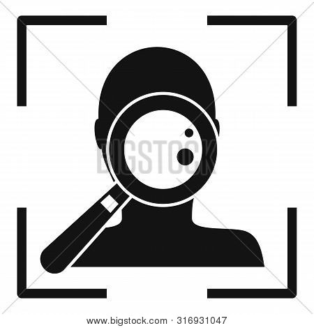 Search Face Scan Icon. Simple Illustration Of Search Face Scan Vector Icon For Web Design Isolated O