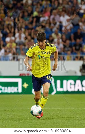 Rostov-on-don, Russia - August 12, 2019: Eldor Shomurodov Of Fc Rostov In Action During The Russian 