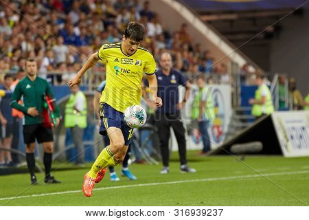 Rostov-on-don, Russia - August 12, 2019: Eldor Shomurodov Of Fc Rostov In Action During The Russian 