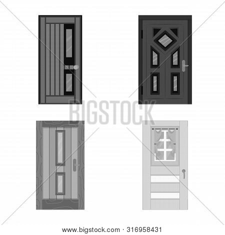 Vector Illustration Of Building And Office Icon. Set Of Building And Modern Vector Icon For Stock.