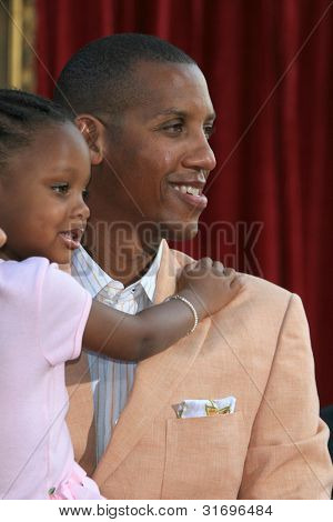 LOS ANGELES, CA - 22 juni: Reggie Miller på verdenspremieren på 'Ratatouille' på Kodak Theater