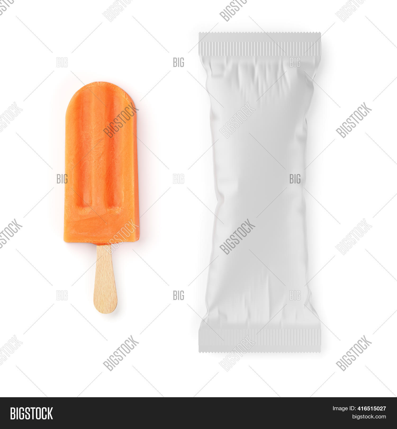 Orange Popsicle Ice Image & Photo (Free Trial) Bigstock