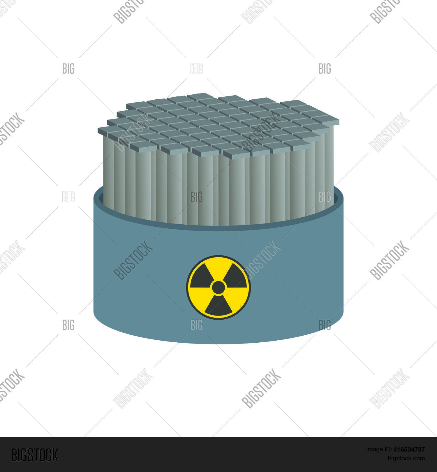Nuclear Stack Vector Nuclear Reactor Vector & Photo (Free Trial) | Bigstock