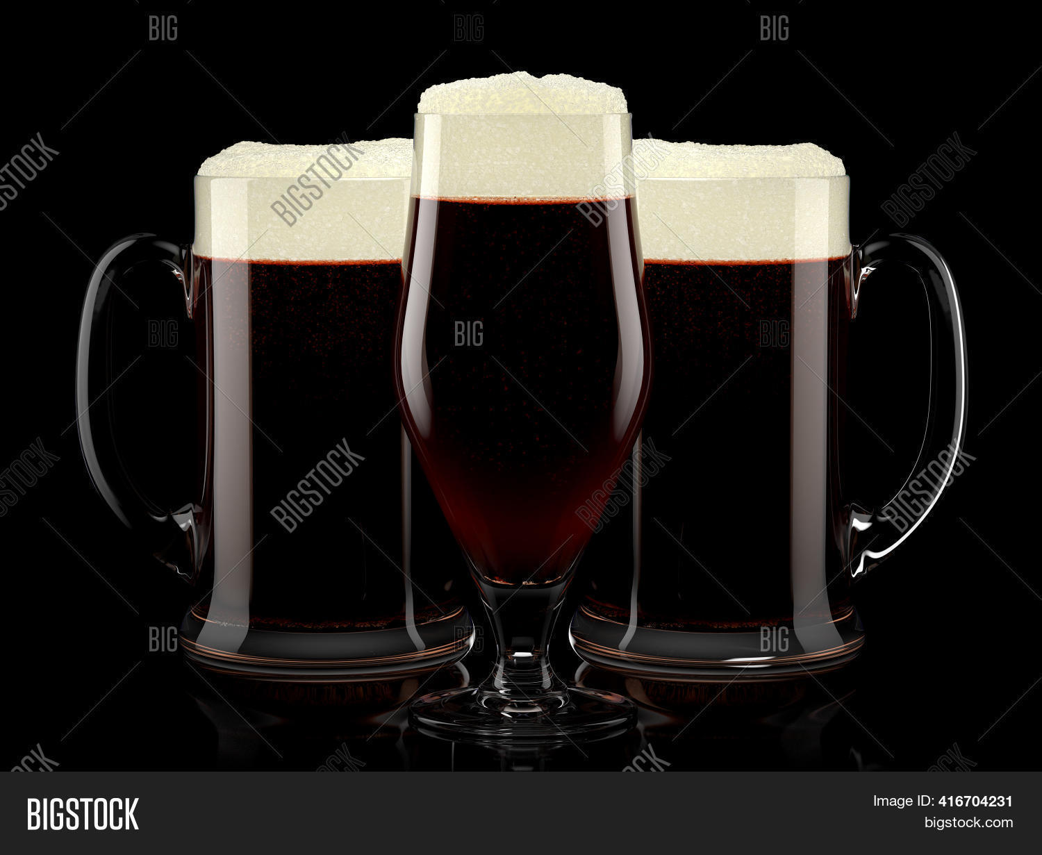 Set Fresh Draft Beer Image & Photo (Free Trial) Bigstock