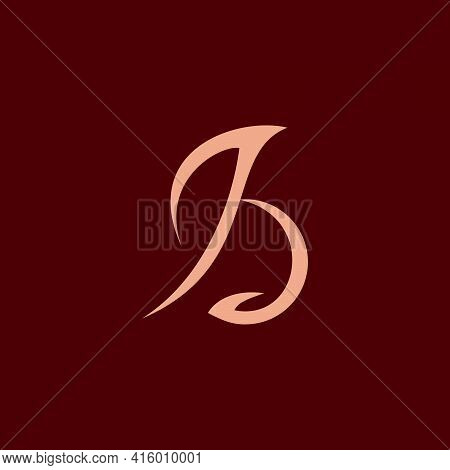 Premium Floral Style B Logo . Beautiful Logotype Design For Luxury Company Branding. Elegant Identit