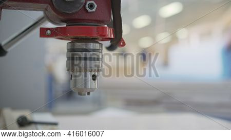 The Process Of Manufacturing Cabinet Furniture From Chipboard On A Modern Automatic Drilling And Mil