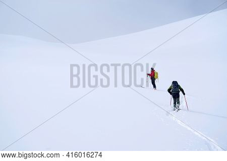 Ski tour in Godeanu Mountains, Carpathians, Romania, Europe