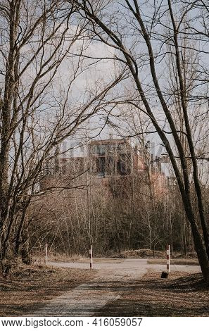 Panorama Near The Chernobyl Nuclear Power Plant. The Fifth And Sixth Power Units.