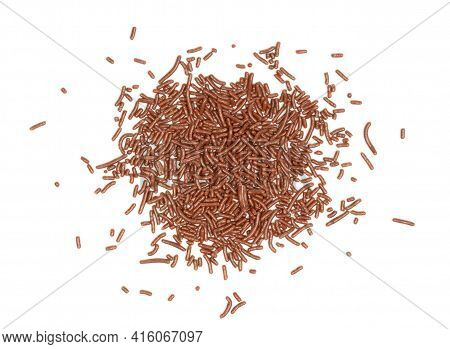 Typical Dutch Chocolate Sprinkles (hagelslag), Used On Bread, Cake Or Desserts