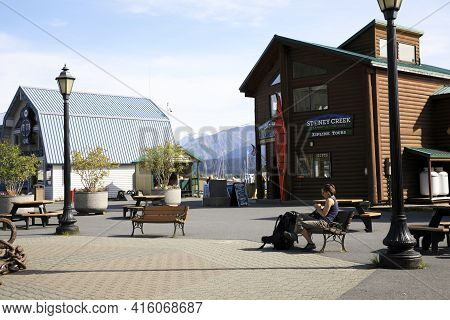 Seward, Alaska / Usa - August 08, 2019: Seward Port Area, Seward, Alaska, Usa