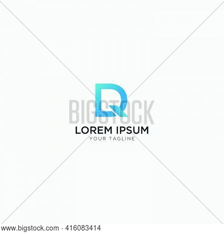 Dq Home Logo Abstract Letter Monogram Simple
