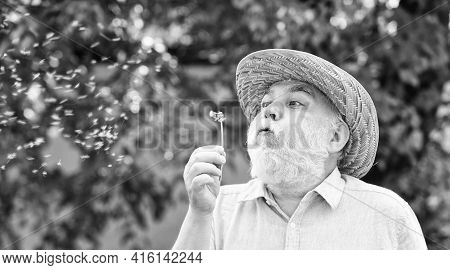 Alzheimer Dementia. Concept Of Cognitive Impairment. Joy During Early Spring. Old Age And Aging. Spr