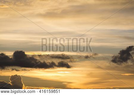 Sunset On The Andean Mountains In Cusco, Peru