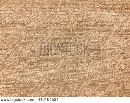 Bright Color Texture, Background. Stains On Canvas. Bright Shades Of Gold, Brown, Texture Like Natur